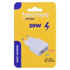 USB Ladeadapter 2 Anschlüsse Typ A/C