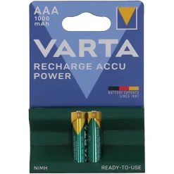 Varta AAA Batterie Recharge Accu Power, 2 Stück