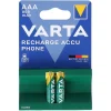 Varta Batterie Accu AAA 800mAh Recharge, 2 Stück