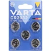 Varta Knopfzelle Batterie CR2032, 5 Stück