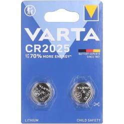 Varta Knopfzelle Batterie CR2025, 2 Stück