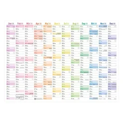 Wandkalender A1 Rainbow
