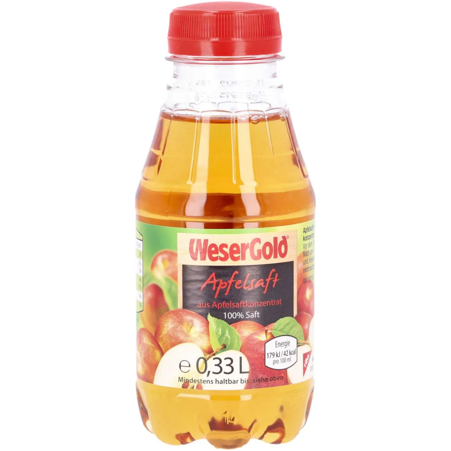 WeserGold Apfelsaft 100% 0,33 l