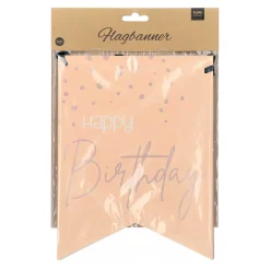 Wimpelkette Happy Birthday Lush Blush 6 m