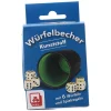 Würfelbecher mit 6 Würfeln Kunststoff