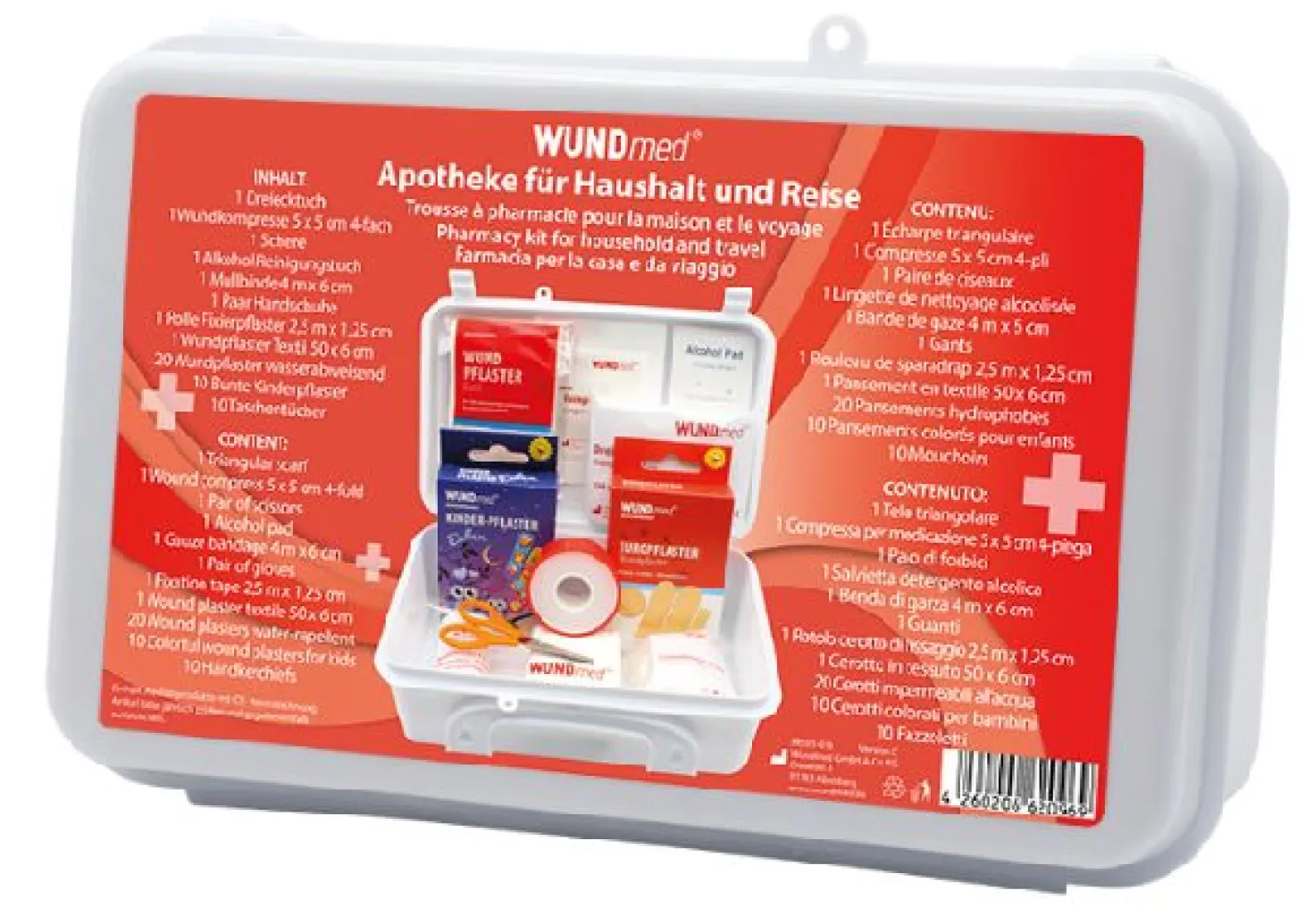 Wundmed Apothekenkoffer für Haushalt und Reise