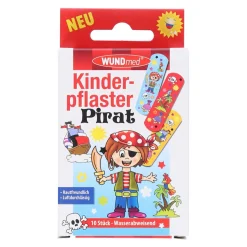 Wundmed Kinderpflaster Pirat, 10 Stück