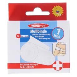 Wundmed ® Mullbinde elastisch 4 m x, weiß, 6 cm