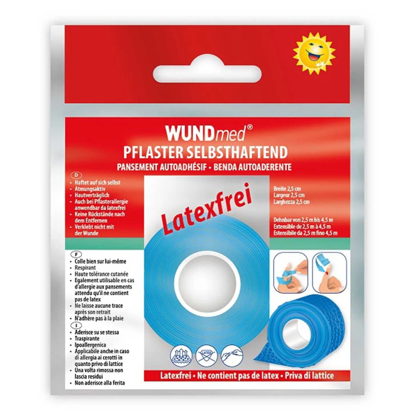 Wundmed Pflaster latexfrei selbsthaftend