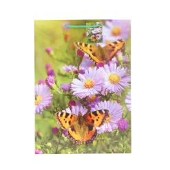 XXL Geschenktüte Lack Blumen A3