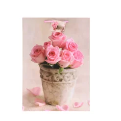 XXL Geschenktüte Lack Blumen A3