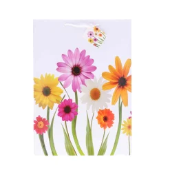 XXL Geschenktüte Lack Blumen A3