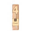 Zahlenkerze 4 bronze metallic
