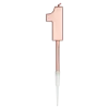 Zahlenkerze 1 rosé metallic