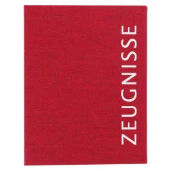 Zeugnismappe A4 mit Stoffbezug 20 Hüllen